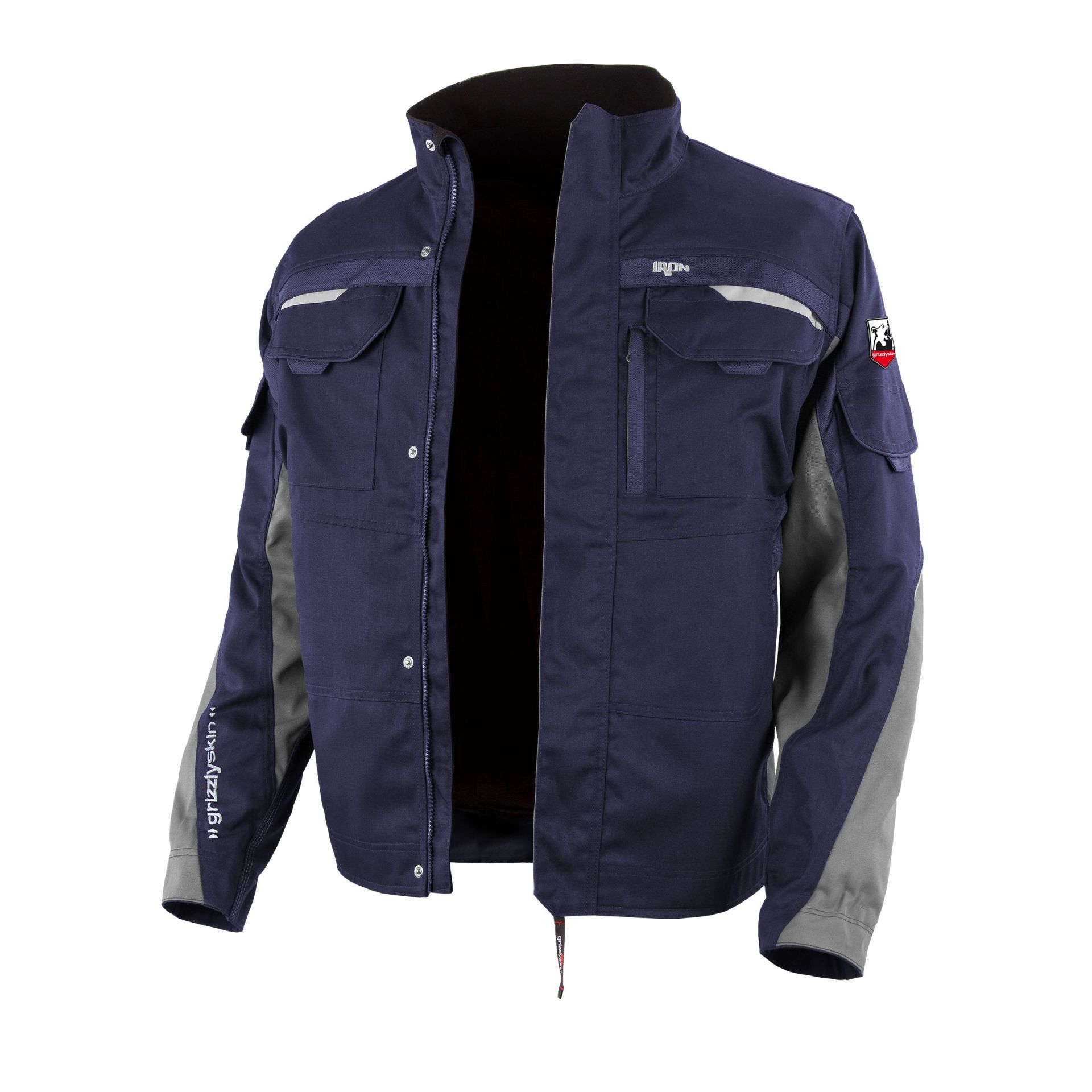 Bundjacke "grizzlyskin IRON" Marine/Grau